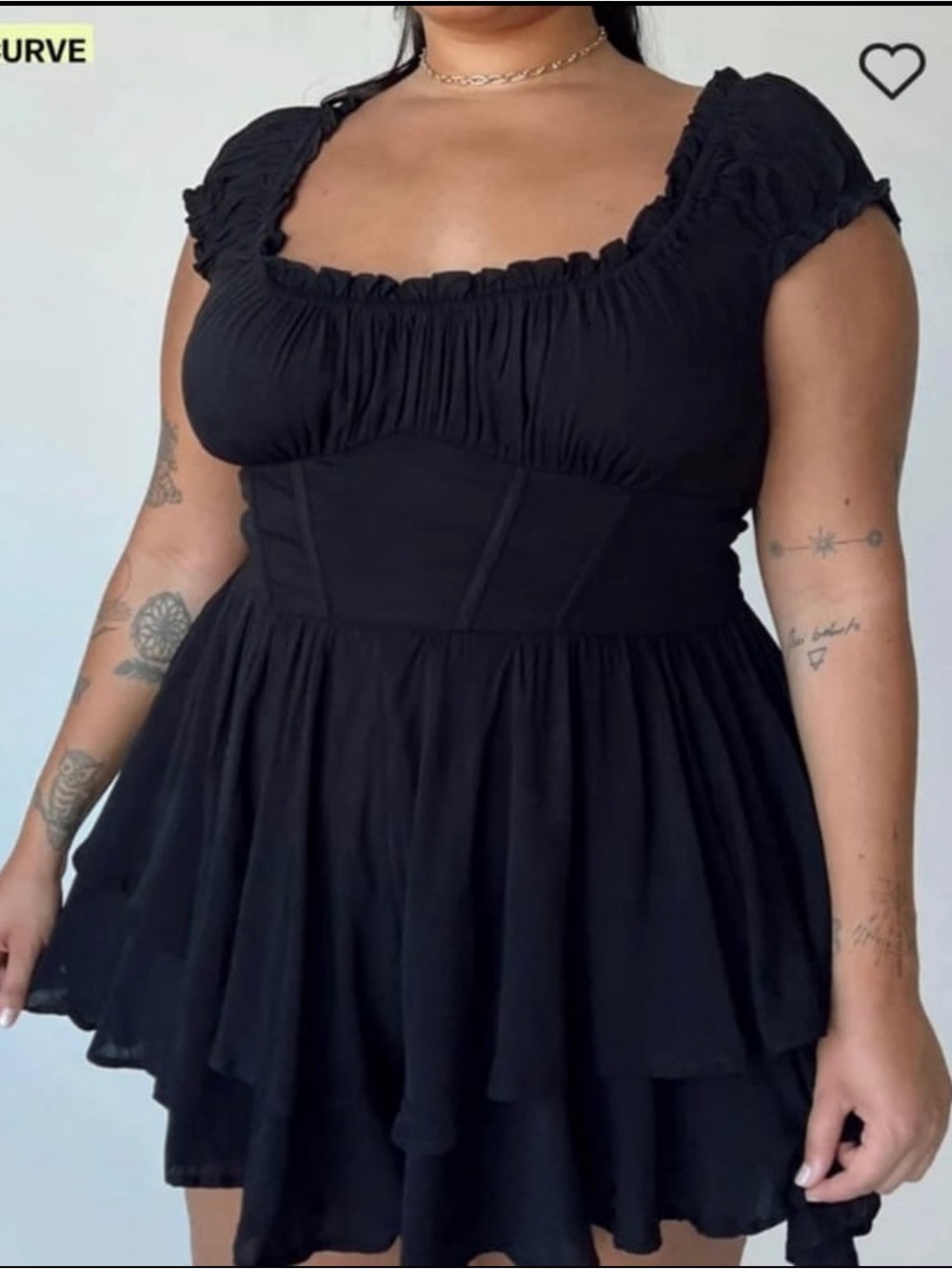 Princess Polly Tahiti Romper Black Curve US 16